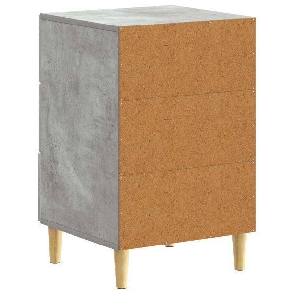 Нощно шкафче Бетонно сиво 43 x 39,5 x 66,5 см