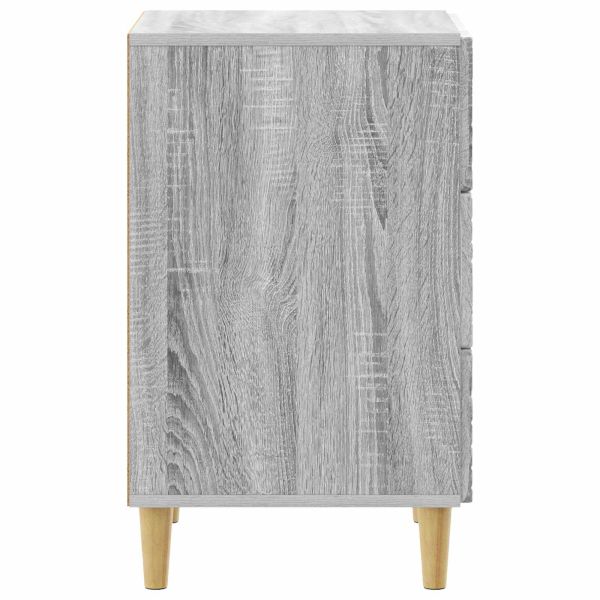 Нощно шкафче Сив Сонома 43 x 39,5 x 66,5 см Инженерна дървесина