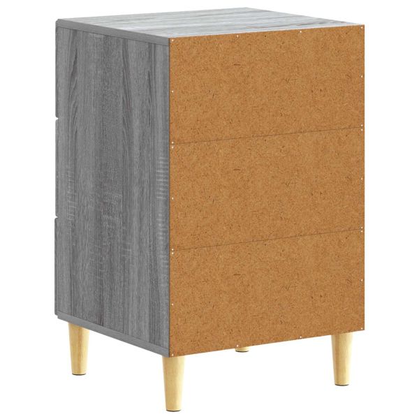 Нощно шкафче Сив Сонома 43 x 39,5 x 66,5 см Инженерна дървесина