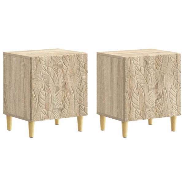 Нощно шкафче 2 pcs Дъб сонома 43 x 34,5 x 50 см