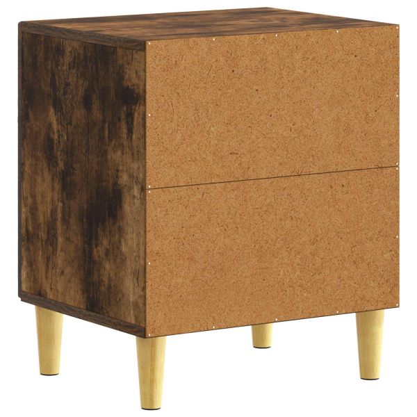 Нощно шкафче 2 pcs Опушен дъб 43 x 34,5 x 50 см