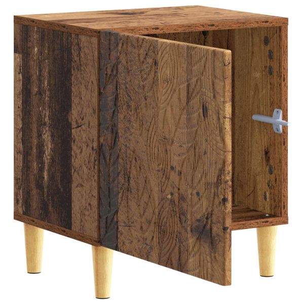 Нощно шкафче 2 pcs Старо дърво 43 x 34,5 x 50 см