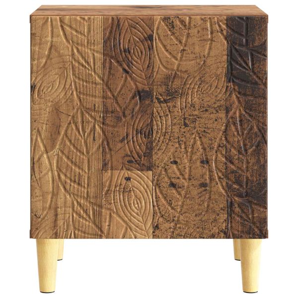 Нощно шкафче 2 pcs Старо дърво 43 x 34,5 x 50 см