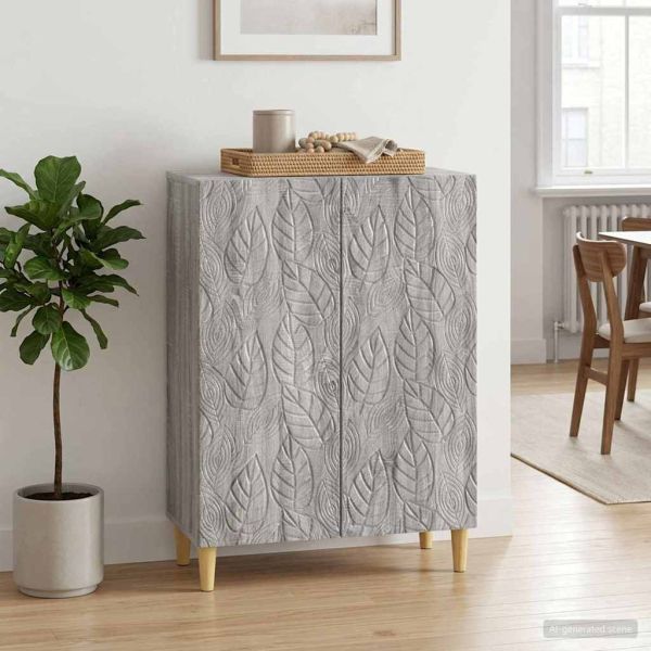 Служебен шкаф Сив Сонома 66 x 34,5 x 90 см Инженерна дървесина
