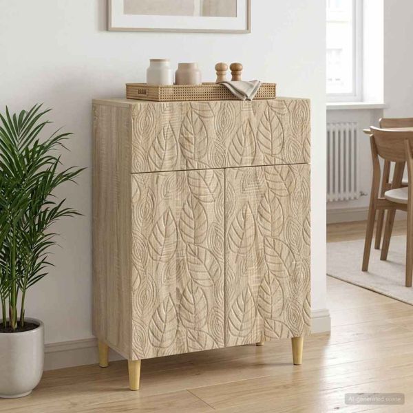 Служебен шкаф Дъб сонома 66 x 34,5 x 90 см Инженерна дървесина