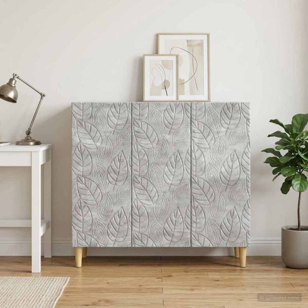 Служебен шкаф Бетонно сиво 89 x 34,5 x 80 см