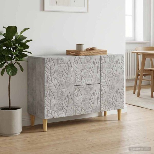Служебен шкаф Бетонно сиво 89 x 34,5 x 60 см