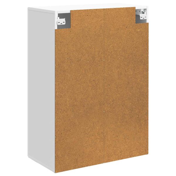 Стенно шкафче 66 x 34,5 x 90 см Инженерна дървесина Бяло