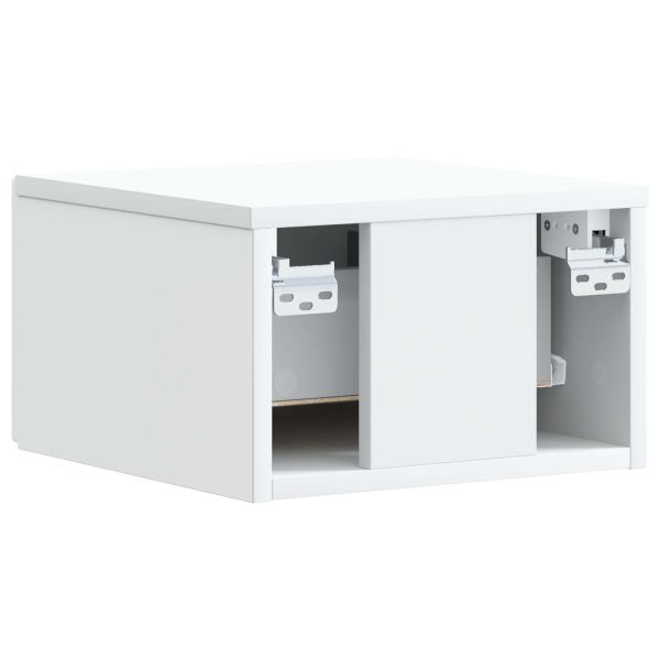 Стенен страничен масичка 2 pcs Бяло 34,5 x 33 x 20 см