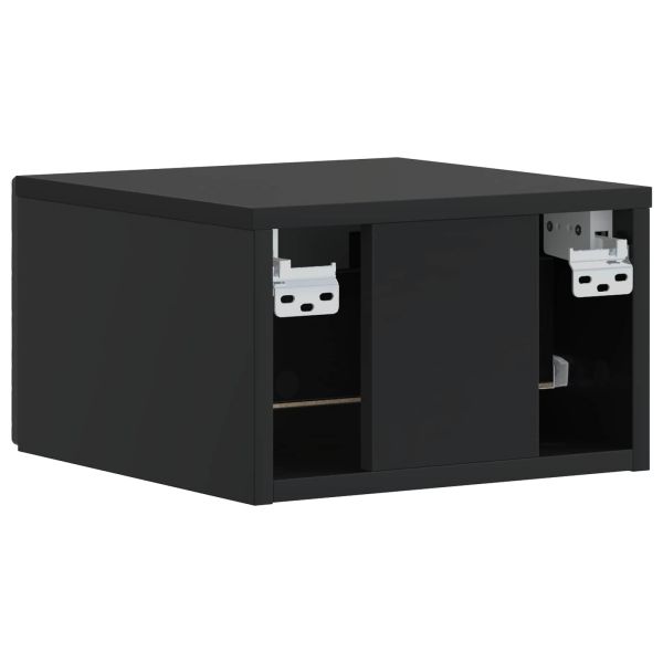 Стенен страничен масичка 2 pcs Черно 34,5 x 33 x 20 см