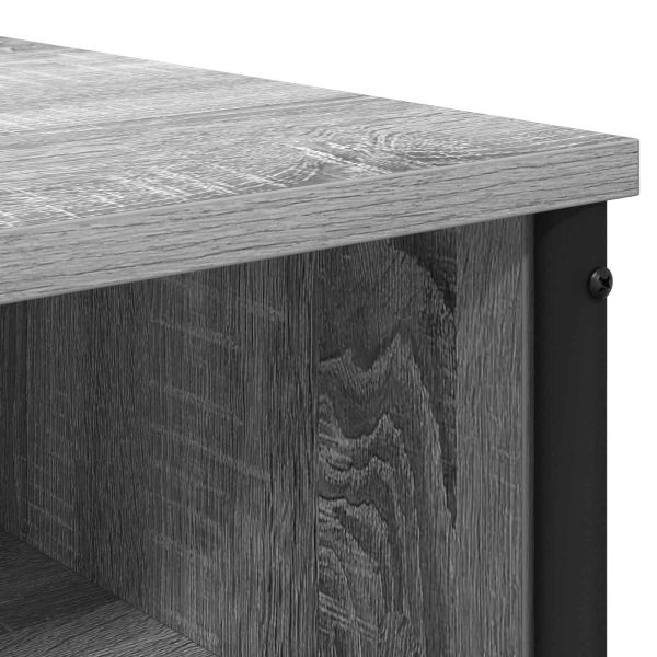 Тоалетка с рафт Сив Сонома 81 x 40 x 131 см Инженерна дървесина