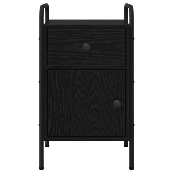 Нощен шкаф Черен дъб 35 x 36,5 x 61 см Инженерна дървесина