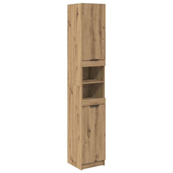 Комплект мебели за баня 4 бр. Дъб 64,5 x 33,5 x 59 см