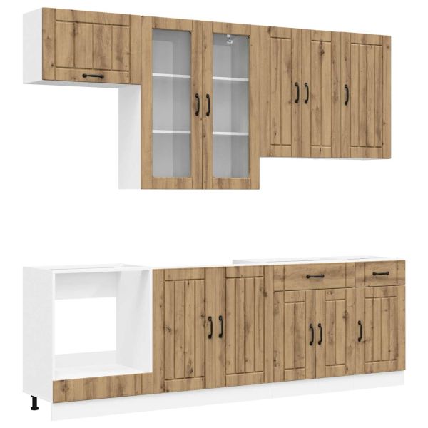 Кухненски единица LUCCA 8 pcs Дъб артизан Инженерна дървесина