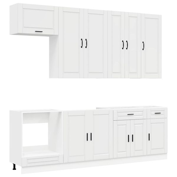 Кухненски единица PORTO 8 pcs Бял гланц Инженерна дървесина