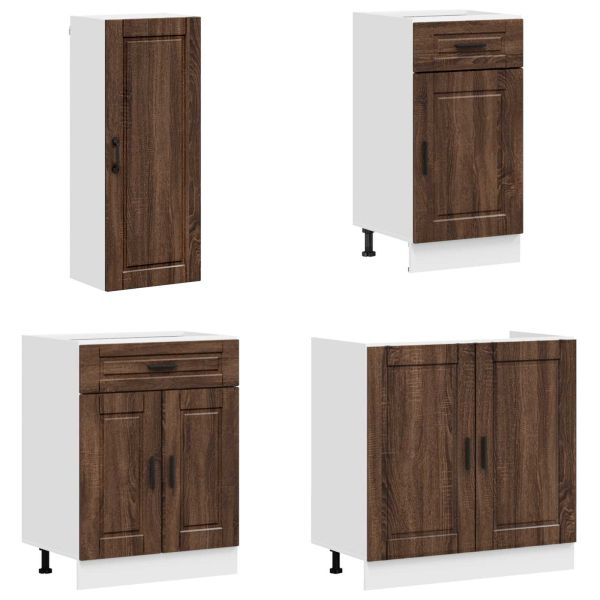 Кухненски единица PORTO 8 pcs Кафяв дъб Инженерна дървесина