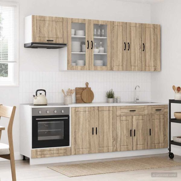 Кухненски единица PORTO 8 pcs Дъб сонома Инженерна дървесина