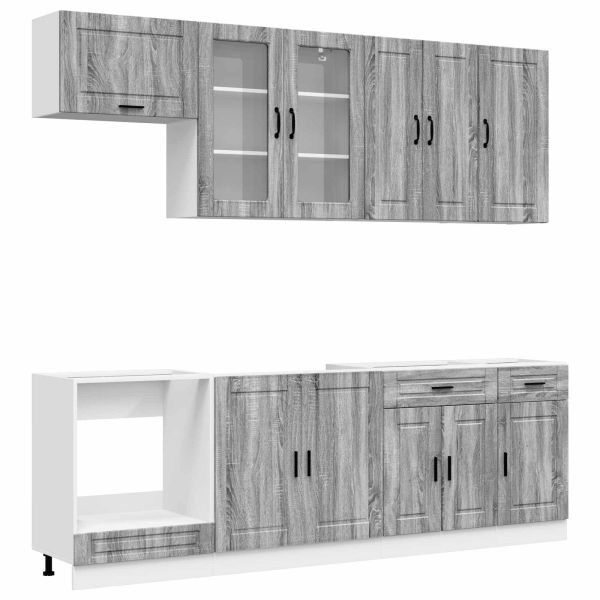Кухненски единица PORTO 8 pcs Сив Сонома Инженерна дървесина