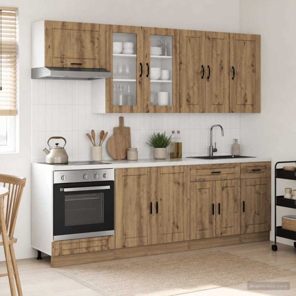 Кухненски единица PORTO 8 pcs Дъб артизан Инженерна дървесина