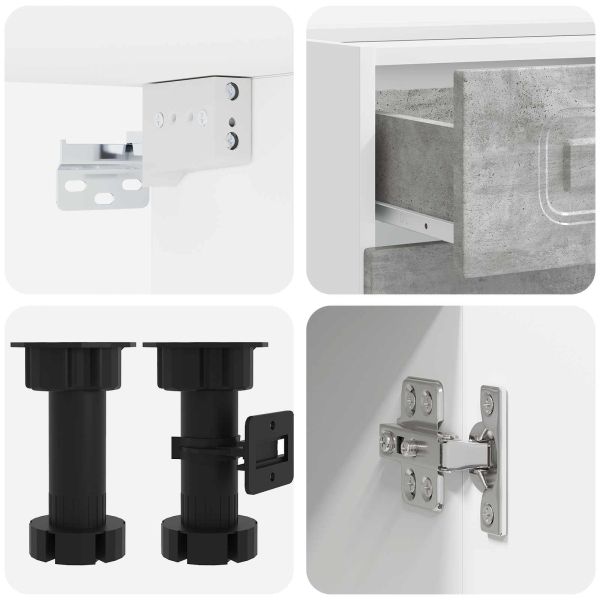 Кухненски единица KALMAR 8 pcs Бетонно сиво Инженерна дървесина