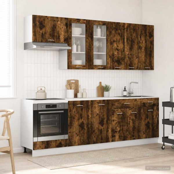 Кухненски единица LYON 8 pcs Опушен дъб Инженерна дървесина