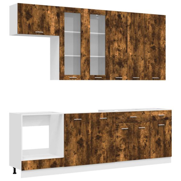 Кухненски единица LYON 8 pcs Опушен дъб Инженерна дървесина