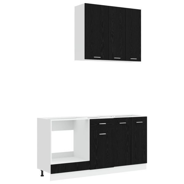 Кухненски единица LYON 5 pcs Черен дъб Инженерна дървесина