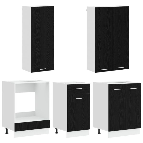 Кухненски единица LYON 5 pcs Черен дъб Инженерна дървесина