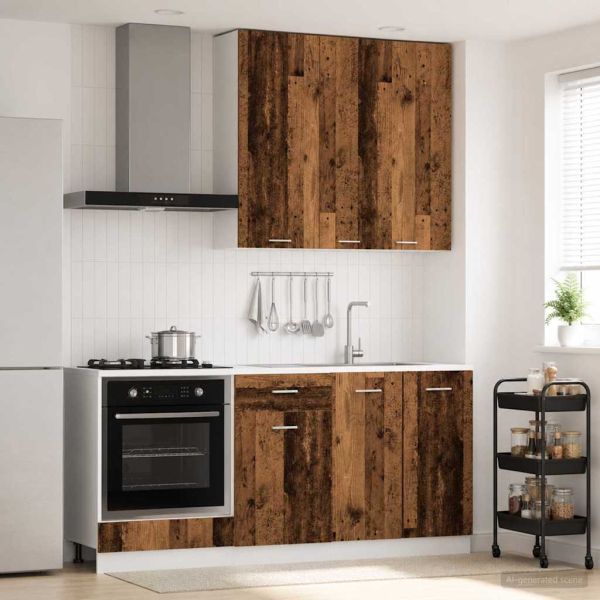 Кухненски единица LYON 5 pcs Старо дърво Инженерна дървесина