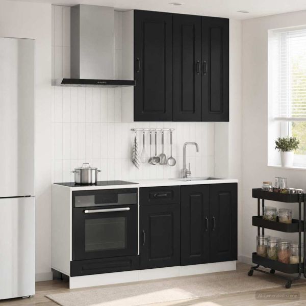 Кухненски единица KALMAR 5 pcs Черно Инженерна дървесина