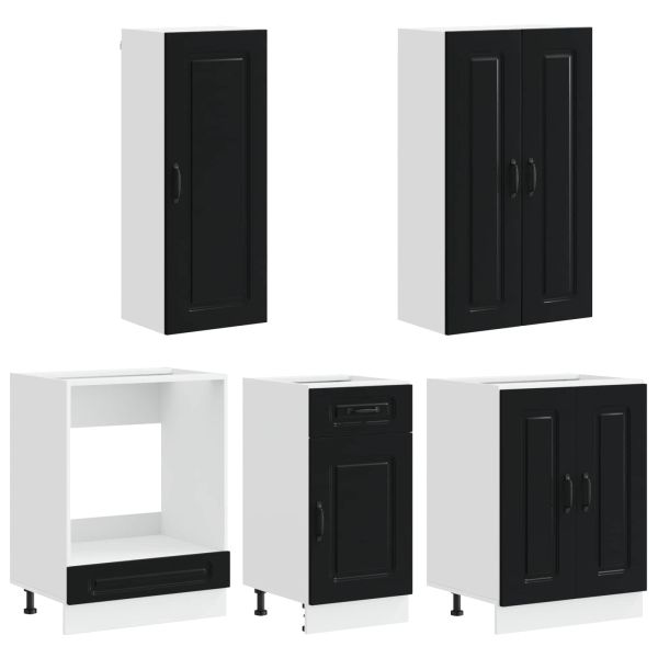 Кухненски единица KALMAR 5 pcs Черно Инженерна дървесина