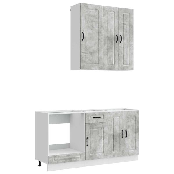 Кухненски единица KALMAR 5 pcs Бетонно сиво Инженерна дървесина