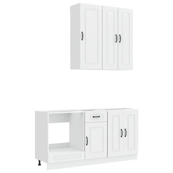 Кухненски единица KALMAR 5 pcs Бял гланц Инженерна дървесина