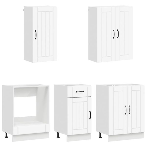 Кухненски единица LUCCA 5 pcs Бяло Инженерна дървесина