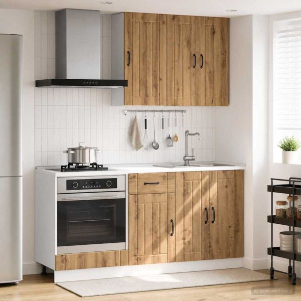 Кухненски единица LUCCA 5 pcs Дъб артизан Инженерна дървесина