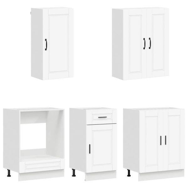 Кухненски единица PORTO 5 pcs Бяло Инженерна дървесина