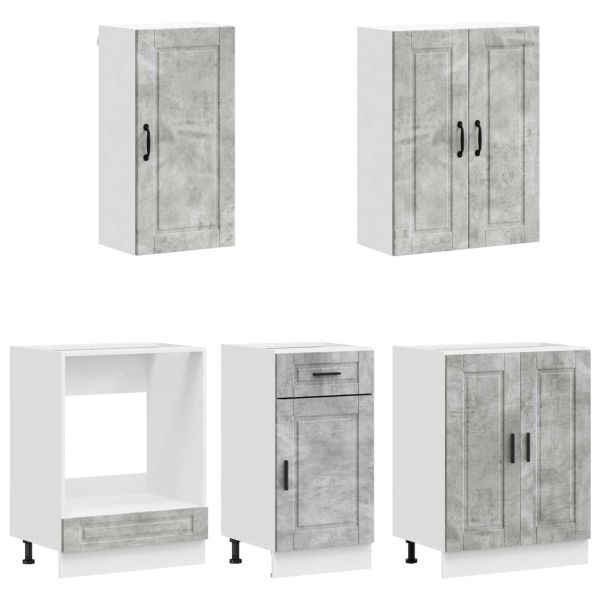 Кухненски единица PORTO 5 pcs Бетонно сиво Инженерна дървесина