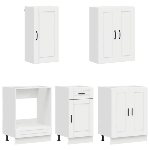 Кухненски единица PORTO 5 pcs Бял гланц Инженерна дървесина