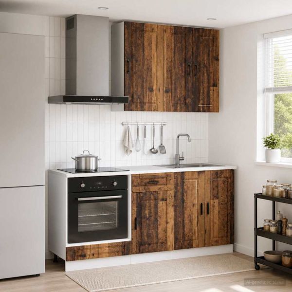 Кухненски единица PORTO 5 pcs Старо дърво Инженерна дървесина