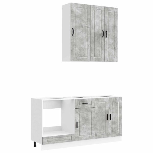 Кухненски единица PORTO 5 pcs Бетонно сиво Инженерна дървесина