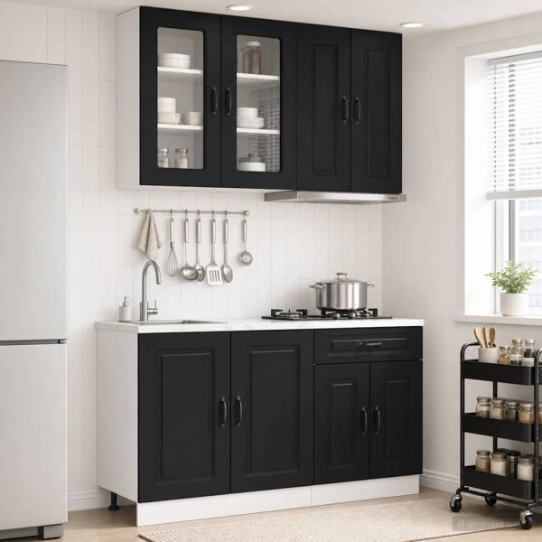 Кухненски единица KALMAR 4 pcs Черно Инженерна дървесина