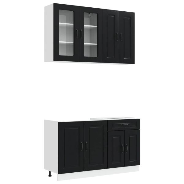 Кухненски единица KALMAR 4 pcs Черно Инженерна дървесина