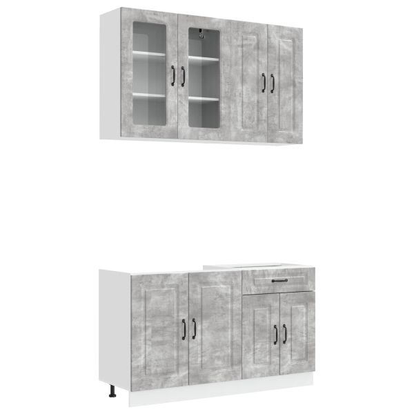 Кухненски единица KALMAR 4 pcs Бетонно сиво Инженерна дървесина