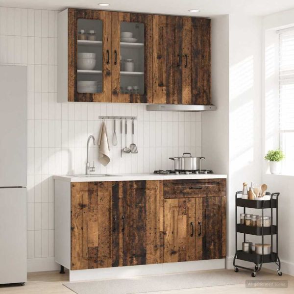 Кухненски единица KALMAR 4 pcs Старо дърво Инженерна дървесина