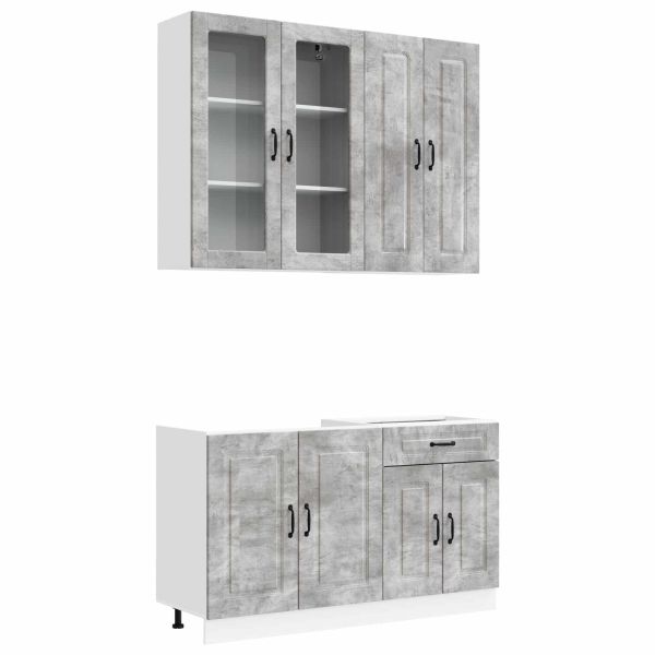 Кухненски единица KALMAR 4 pcs Бетонно сиво Инженерна дървесина