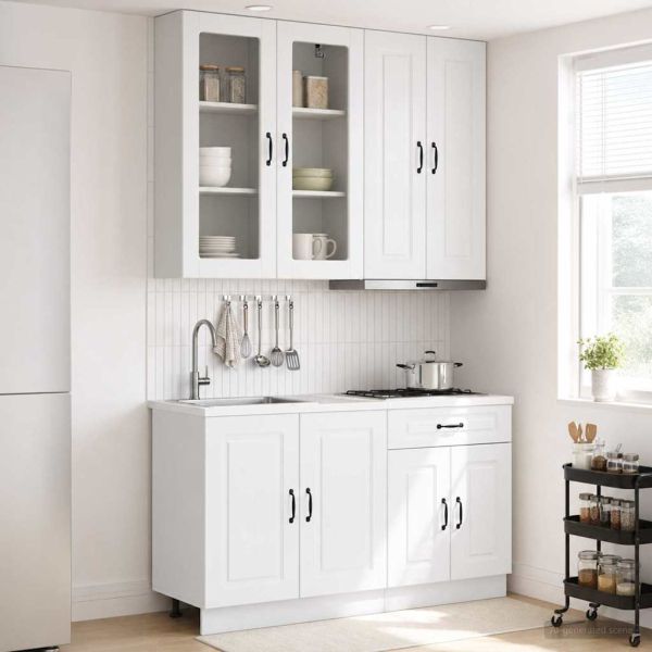 Кухненски единица KALMAR 4 pcs Бял гланц Инженерна дървесина