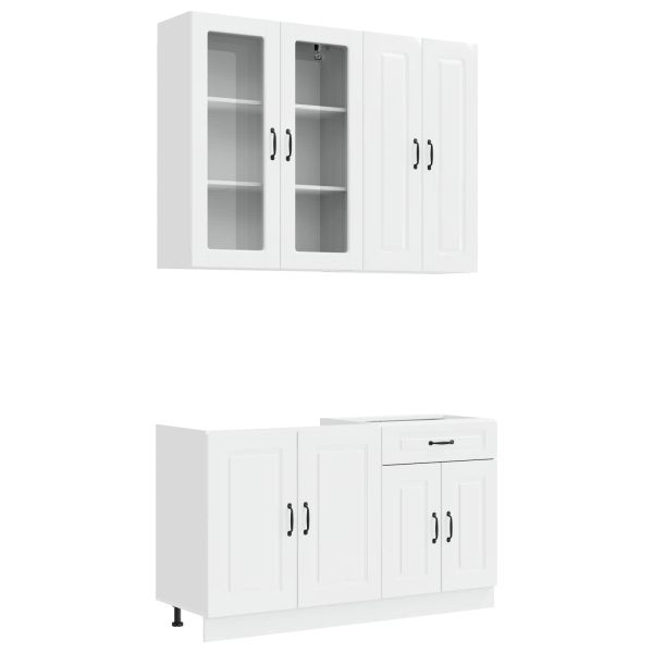 Кухненски единица KALMAR 4 pcs Бял гланц Инженерна дървесина