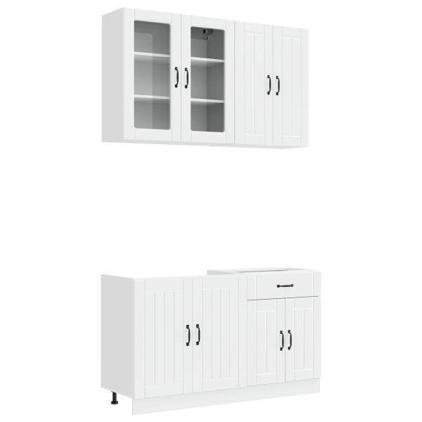 Кухненски единица LUCCA 4 pcs Бял гланц Инженерна дървесина