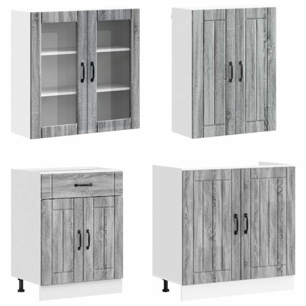 Кухненски единица LUCCA 4 pcs Сив Сонома Инженерна дървесина