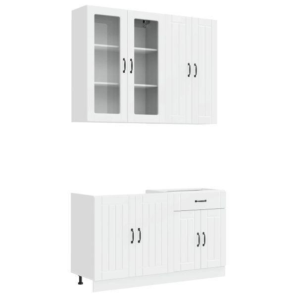 Кухненски единица LUCCA 4 pcs Бял гланц Инженерна дървесина